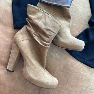 Brazil made Genuine suede Leather inside and out! platform hidden High chunky
